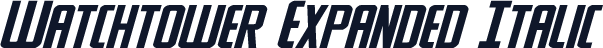 Watchtower Expanded Italic