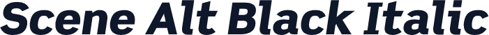 Scene Alt Black Italic