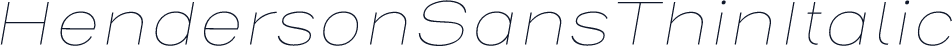 HendersonSansThinItalic