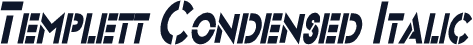 Templett Condensed Italic