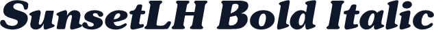SunsetLH Bold Italic