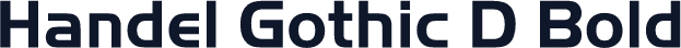 Handel Gothic D Bold