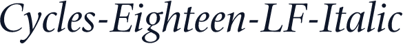 Cycles-Eighteen-LF-Italic