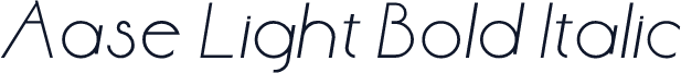 Aase Light Bold Italic