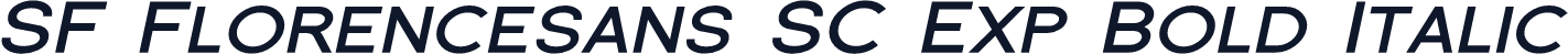 SF Florencesans SC Exp Bold Italic