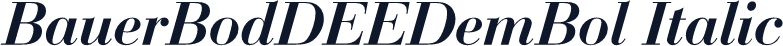 BauerBodDEEDemBol Italic