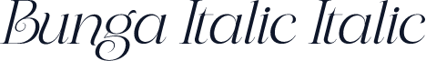 Bunga Italic Italic
