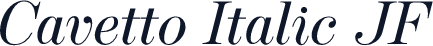 Cavetto Italic JF
