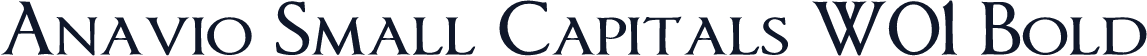 Anavio Small Capitals W01 Bold