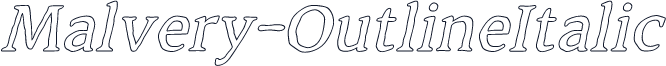 Malvery-OutlineItalic