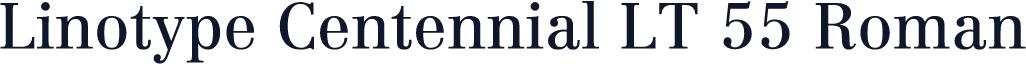 Linotype Centennial LT 55 Roman