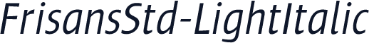 FrisansStd-LightItalic