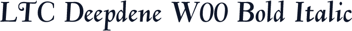 LTC Deepdene W00 Bold Italic
