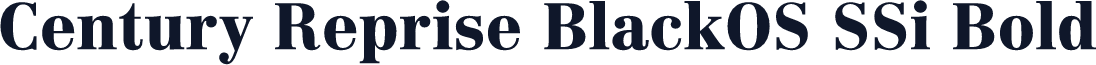 Century Reprise BlackOS SSi Bold