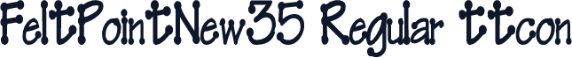 FeltPointNew35 Regular ttcon