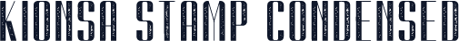 Kionsa Stamp Condensed