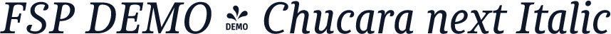 FSP DEMO - Chucara next Italic