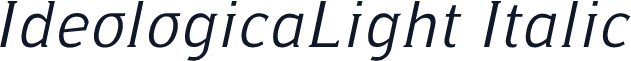 IdeologicaLight Italic