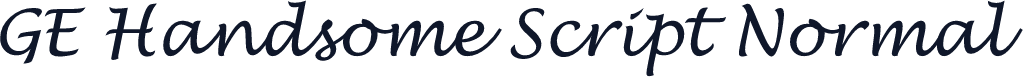GE Handsome Script Normal