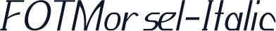 FOTMorsel-Italic