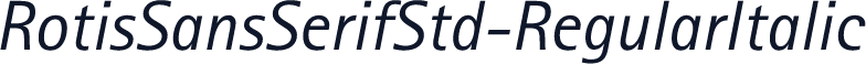 RotisSansSerifStd-RegularItalic