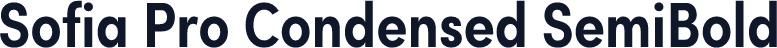 Sofia Pro Condensed SemiBold