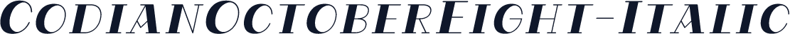 CodianOctoberEight-Italic