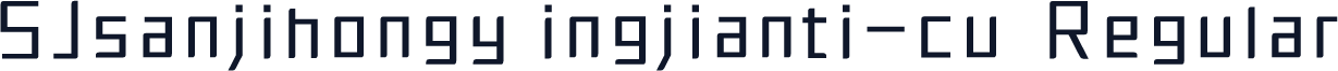 SJsanjihongyingjianti-cu Regular