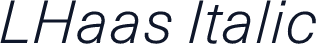 LHaas Italic