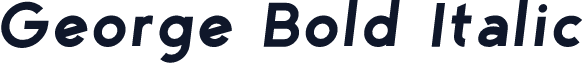 George Bold Italic