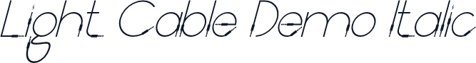 Light Cable Demo Italic