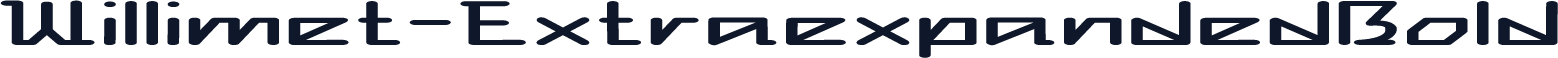 Willimet-ExtraexpandedBold
