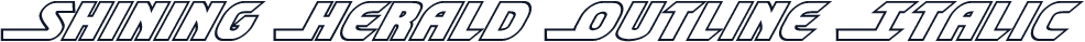 Shining Herald Outline Italic