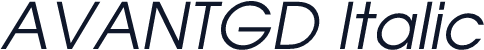 AVANTGD Italic