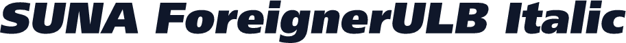 SUNA ForeignerULB Italic