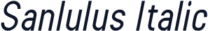 Sanlulus Italic
