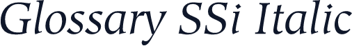 Glossary SSi Italic