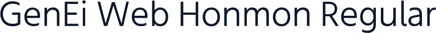 GenEi Web Honmon Regular