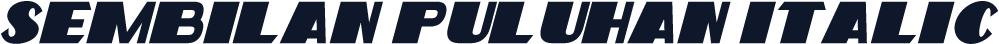 Sembilan Puluhan Italic