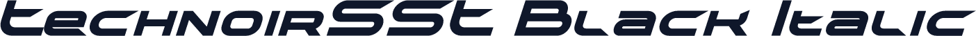 TechnoirSST Black Italic