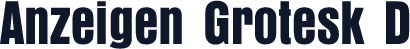 Anzeigen Grotesk D