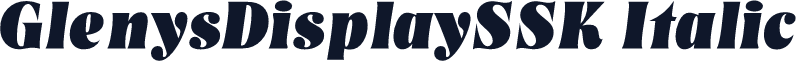 GlenysDisplaySSK Italic