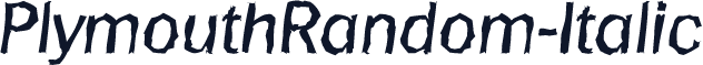 PlymouthRandom-Italic