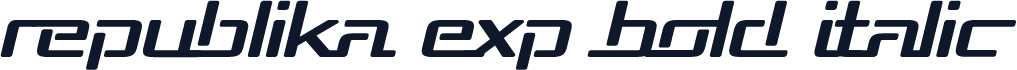 Republika Exp Bold Italic