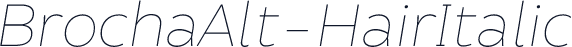 BrochaAlt-HairItalic
