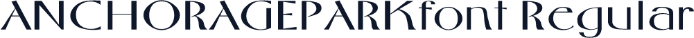 ANCHORAGEPARKfont Regular