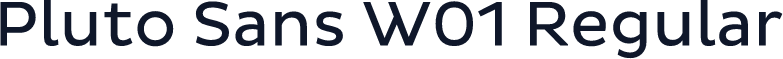 Pluto Sans W01 Regular