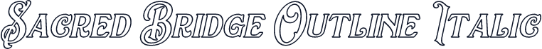 Sacred Bridge Outline Italic