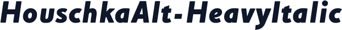 HouschkaAlt-HeavyItalic