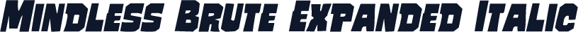 Mindless Brute Expanded Italic